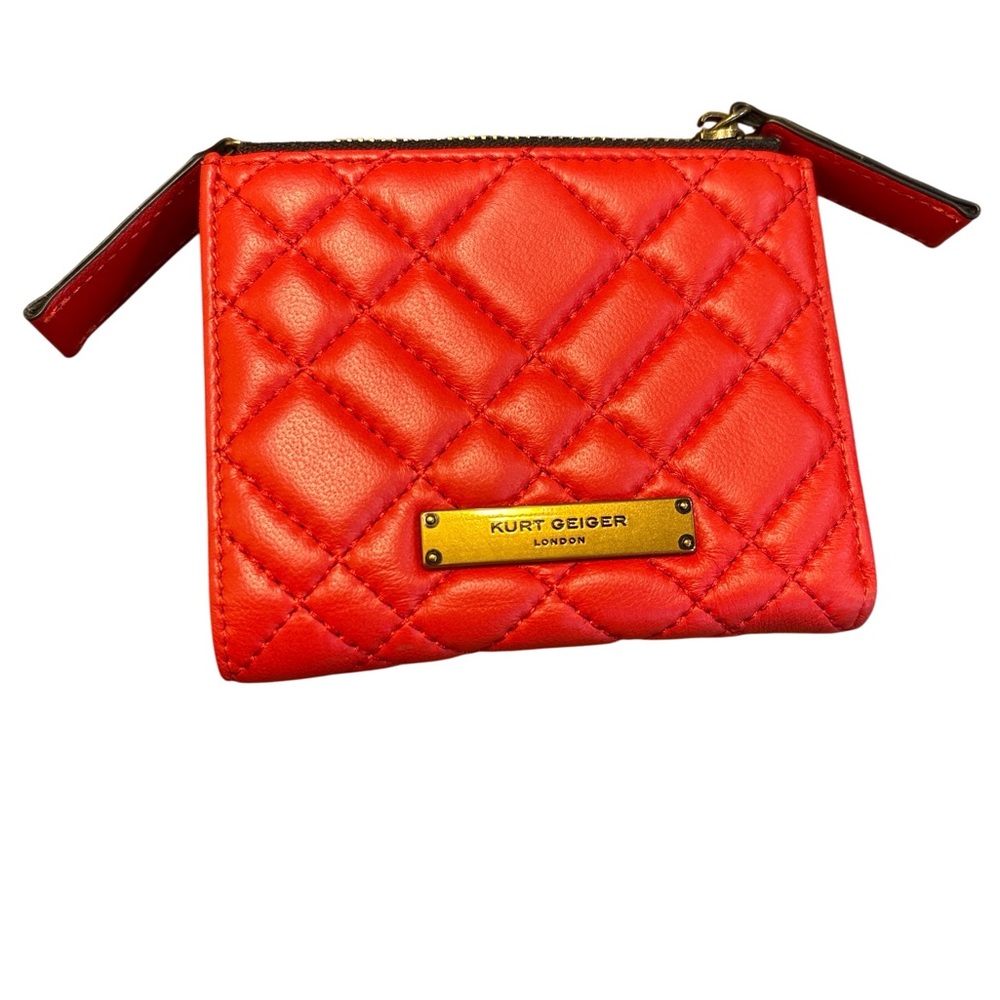 Kurt Geiger Vibrant Red Quilted Wallet
